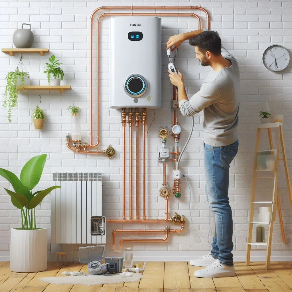 how to install electric tankless water heater work
